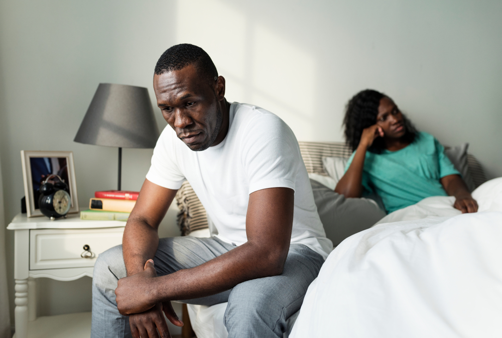black,couple,having,an,argument